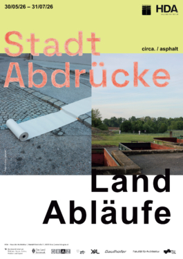 Plakat Stadtabdrücke Ladabläufe asphalt kollektiv